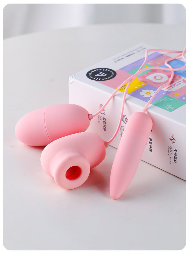 谜姬逗趣蛋吮吸震动跳蛋女用自慰器情趣用品女性玩具