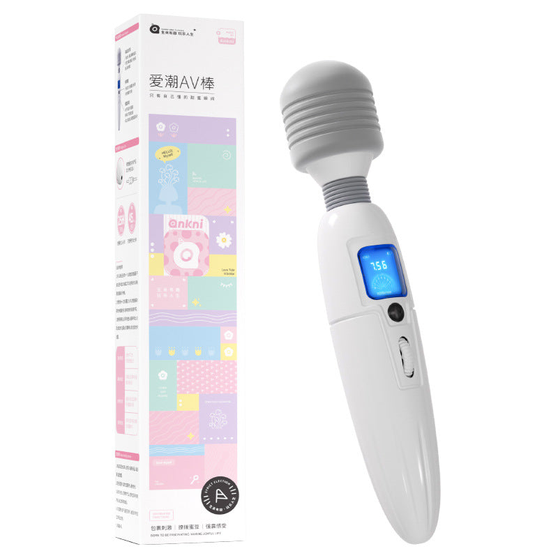 谜姬爱潮震动棒震动多种玩法女用器具液晶屏